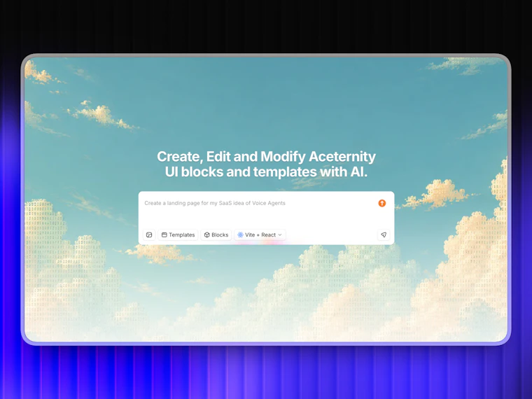 Acebuilder - 基于 Aceternity UI 快速构建落地页 产品图片 1