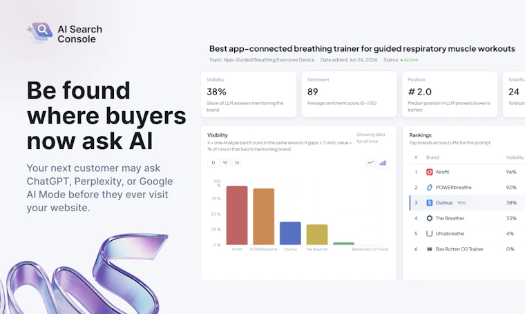 AI Search Console - 面向 AI 搜索的提示词分析与引用图谱追踪 产品图片 4