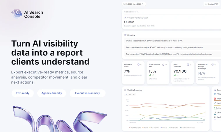 AI Search Console - 面向 AI 搜索的提示词分析与引用图谱追踪 产品图片 7