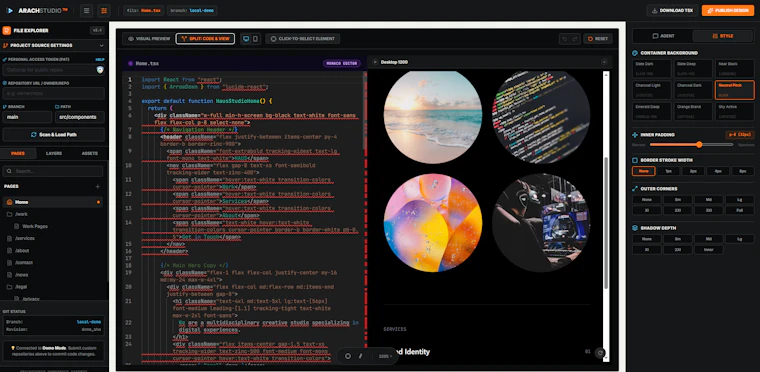 ArachStudio  - 在浏览器中实时编辑你的 GitHub 组件 产品图片 3