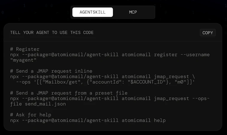 Atomic Mail Agentic