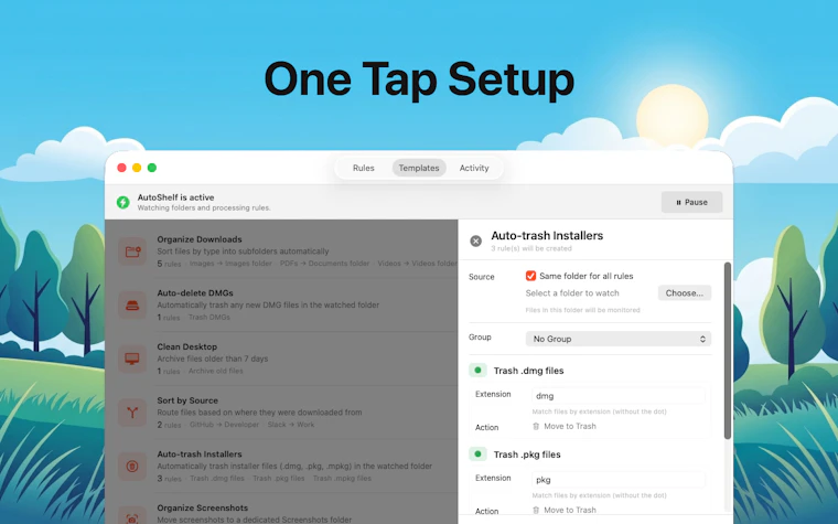AutoShelf 2.0 - 支持 MCP 与 CLI,即刻自动整理 Mac 文件 产品图片 3