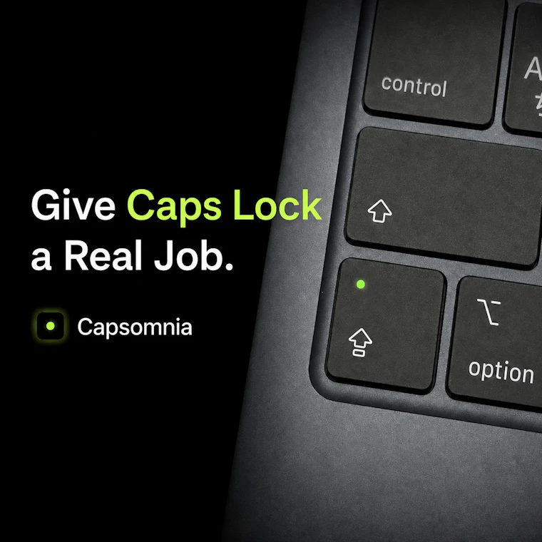 Capsomnia - Caps Lock 让你的 Mac 保持唤醒，即使合上盖子 产品图片 1