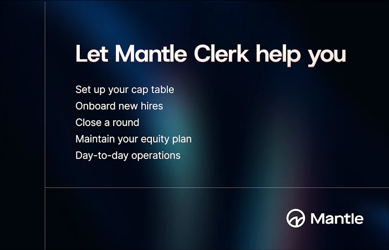 Clerk | AI Assistant for Cap Tables - 发放期权、模拟融资轮次、随时解答股权疑问 产品图片 2