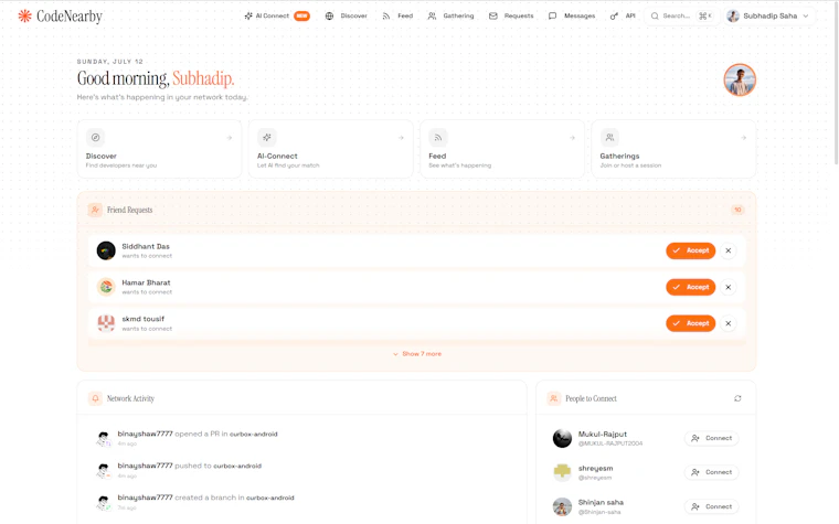 CodeNearby 2.0 - 开发者版的Tinder！寻找编程搭档，携手共创项目 产品图片 5