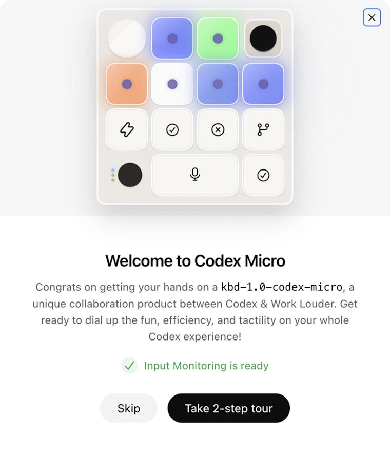 Codex Micro - 专为 Codex 智能体打造的实体操控台 产品图片 5
