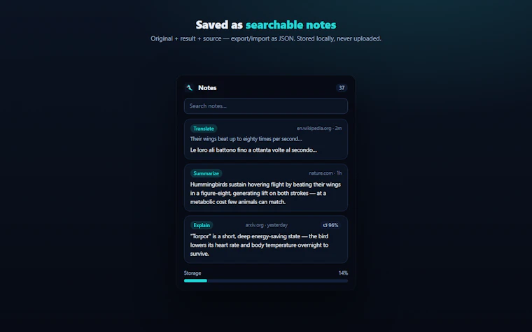 ColibotAI Chrome extension local AI translation