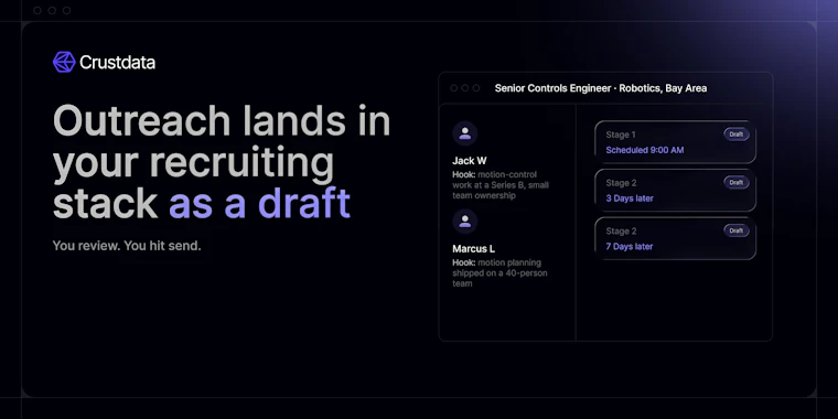 Crustdata Recruiter - 让 Claude 化身百倍效能招聘官的专属技能集 产品图片 4