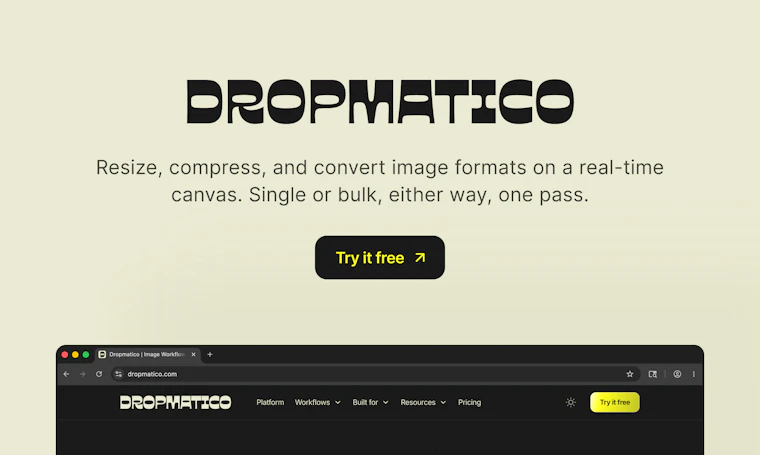 image resizing and compression tool for multiple platforms