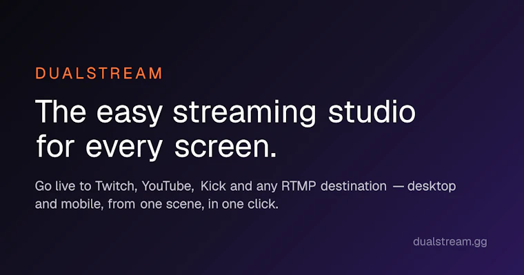 DualStream - 桌面与移动端同步直播，轻松搞定。 产品图片 2