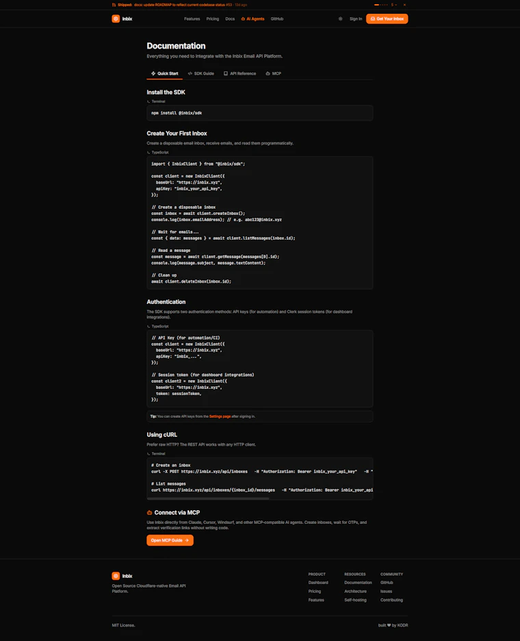 Inbix - 面向开发者的 Cloudflare 原生邮件基础设施 产品图片 2