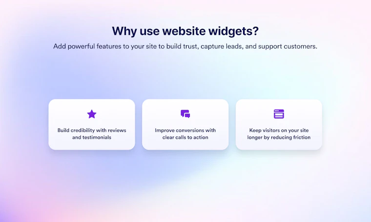 Jotform Website Widgets - 几分钟内即可构建并嵌入无代码网站组件 产品图片 3