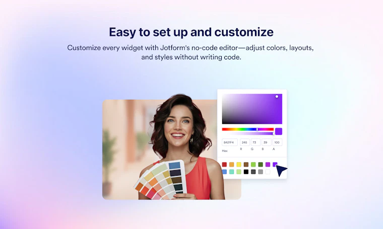 Jotform Website Widgets - 几分钟内即可构建并嵌入无代码网站组件 产品图片 4