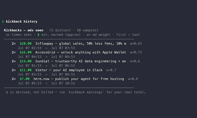 Kickbacks CLI 终端工具 产品图片 4