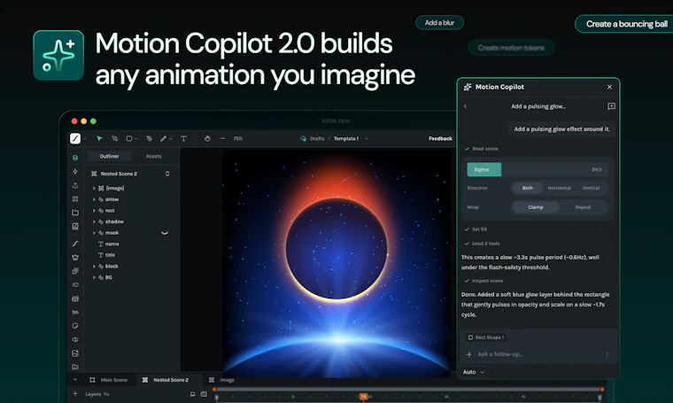 Lottie Creator 2.0 - 网页版 After Effects，基于 Lottie 打造 产品图片 2
