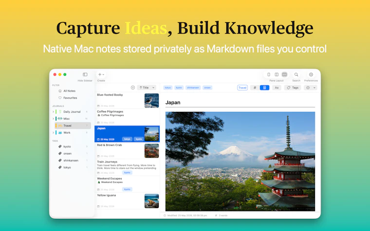 MinkNote - 基于纯 Markdown 文件的私密 macOS 笔记应用 产品图片 6