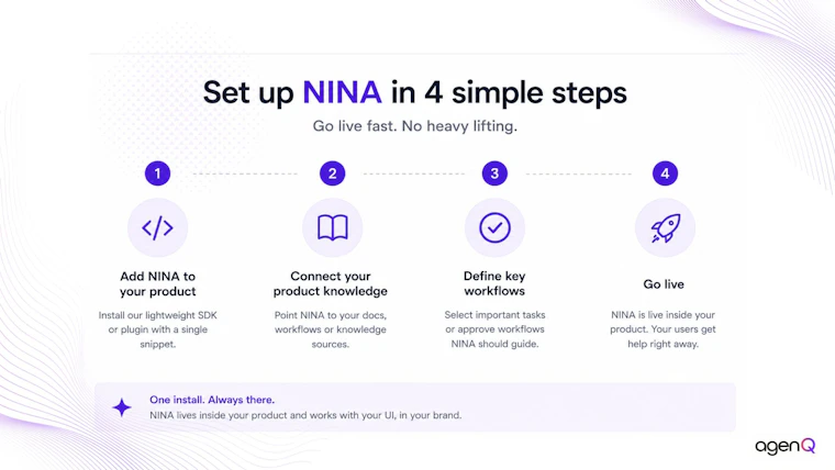 NINA - 深入产品界面，一步步指引用户高效完成任务。 产品图片 5