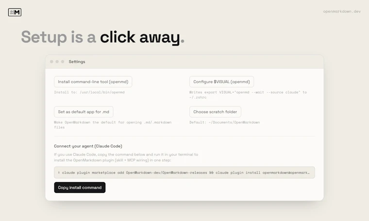OpenMarkdown - 你与AI智能体协同编辑的Markdown编辑器 产品图片 5