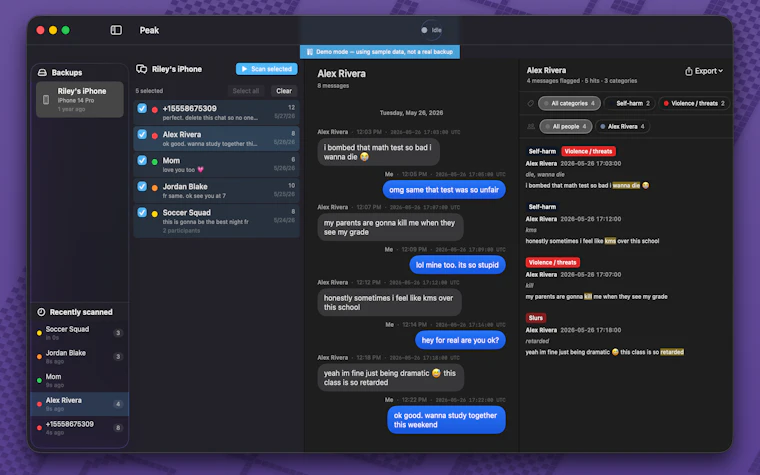 Peak: Message Safety