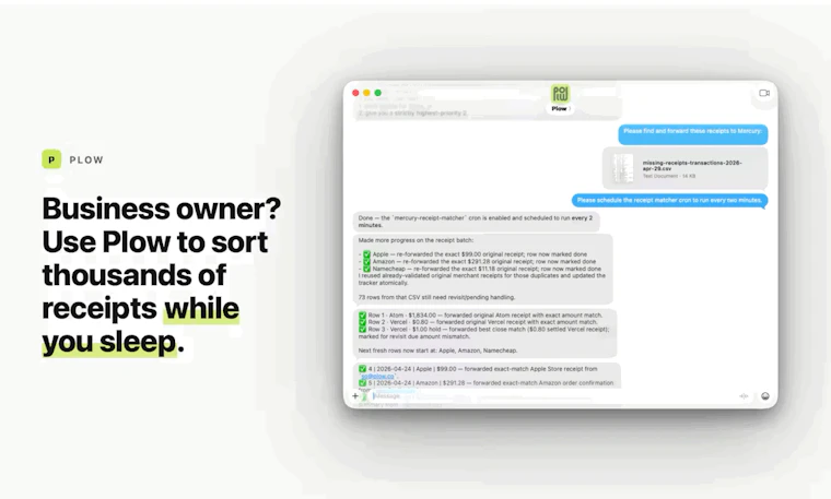 Plow Mac App - 在 Mac 上安全运行 GPT-5.6，支持 OpenClaw 与 Hermes 产品图片 3
