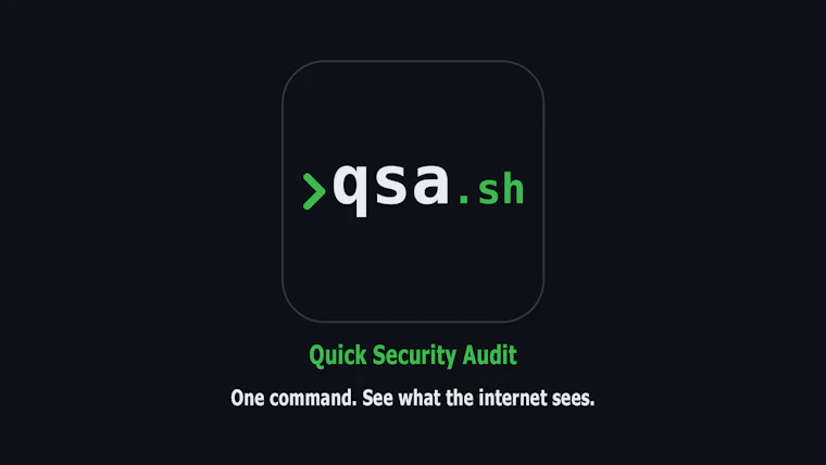 qsa.sh  - 在终端内完成对外部IP的安全扫描 产品图片 2