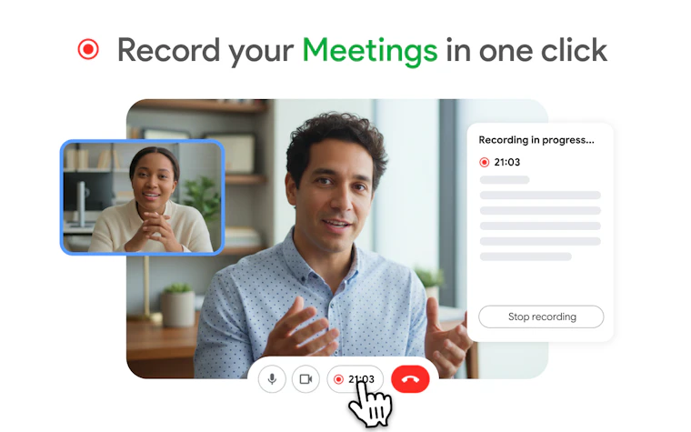 RecordMeeting - 一键录制并转录 Google Meet 会议 产品图片 5