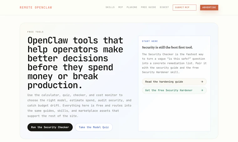 Remote OpenClaw - 为 AI 编程智能体提供 13,000+ MCP 服务器、技能与插件 产品图片 4