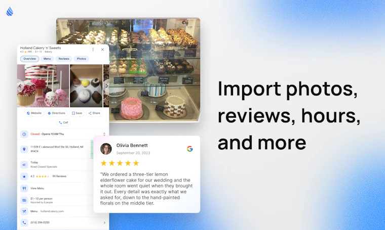Repaint Socials - 基于Google商家、Instagram或Facebook页面快速建站 产品图片 3