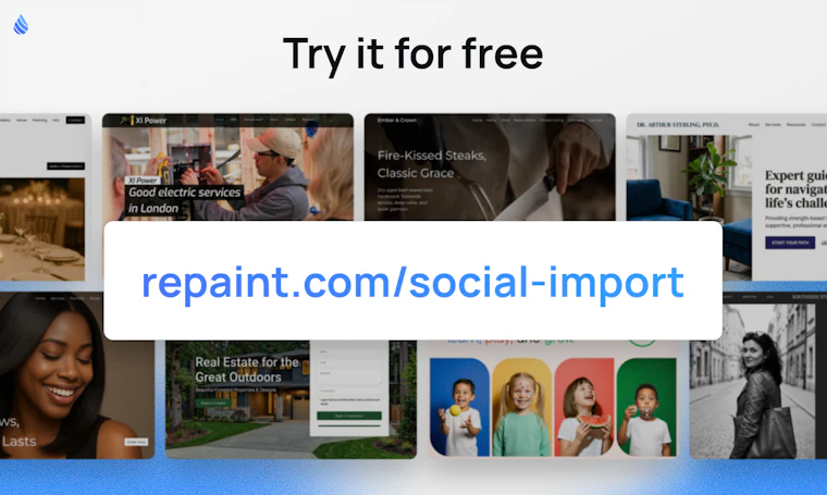 Repaint Socials - 基于Google商家、Instagram或Facebook页面快速建站 产品图片 5