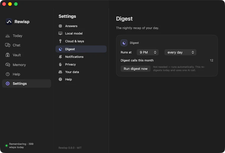 Rewisp — an ambient memory for your Mac - 一眼即存,随时可问。 产品图片 10