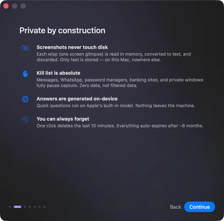 Rewisp — an ambient memory for your Mac - 一眼即存,随时可问。 产品图片 15