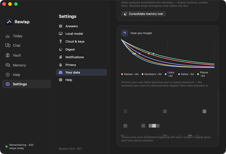 Rewisp — an ambient memory for your Mac - 一眼即存,随时可问。 产品图片 20
