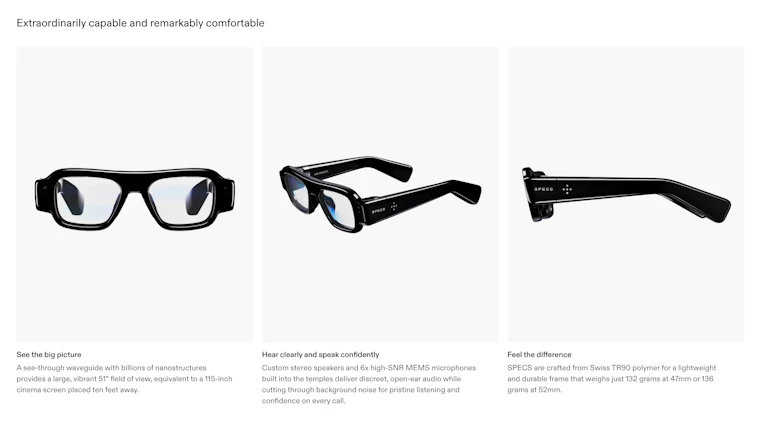 Snapchat SPECS