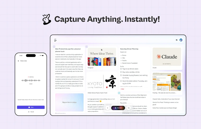 Snapr - 记录思绪,即刻检索 产品图片 1