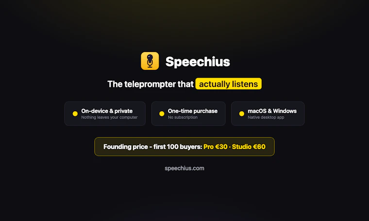 Speechius - 真正会听的提词器 产品图片 5