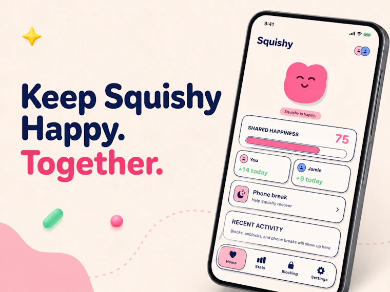 Squishy - 与TA共同养活的屏幕时间宠物 产品图片 1