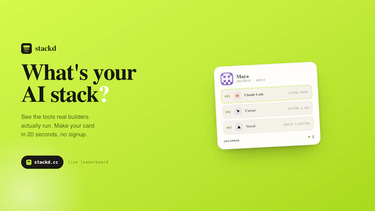 real AI tools stack leaderboard 产品图片 3