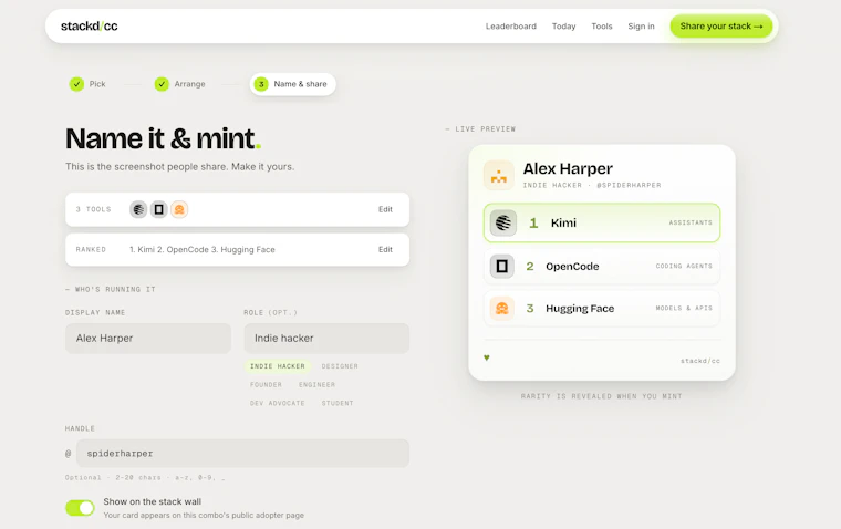 real AI tools stack leaderboard 产品图片 4
