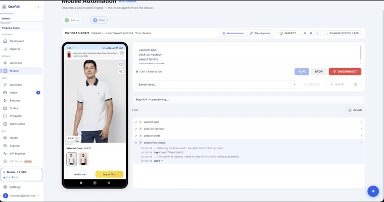 SwiftScale Software - 像人类讲解一样测试应用的 QA 智能体 产品图片 3
