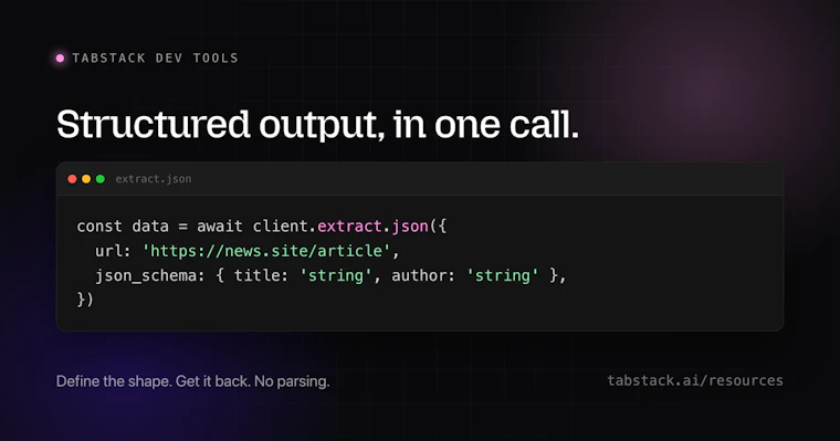 Tabstack Dev Tools
