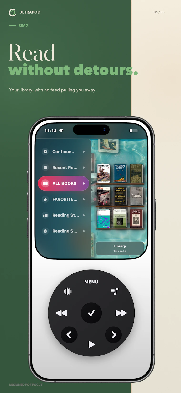 UltraPod - 让旧 iPhone 化身主打音乐的极简手机 产品图片 3