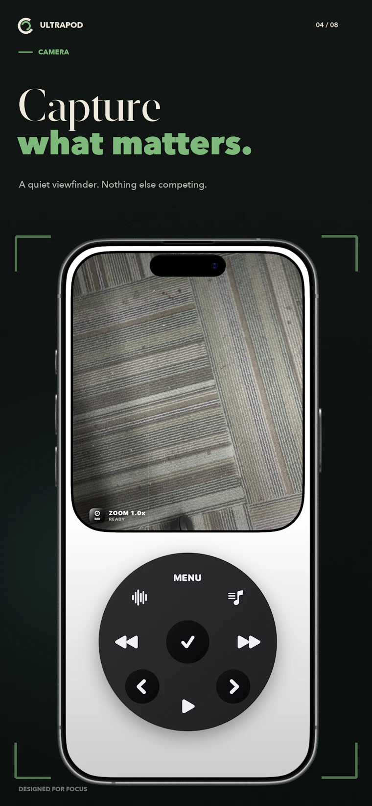 UltraPod - 让旧 iPhone 化身主打音乐的极简手机 产品图片 6