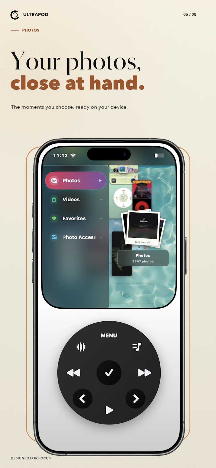 UltraPod - 让旧 iPhone 化身主打音乐的极简手机 产品图片 7