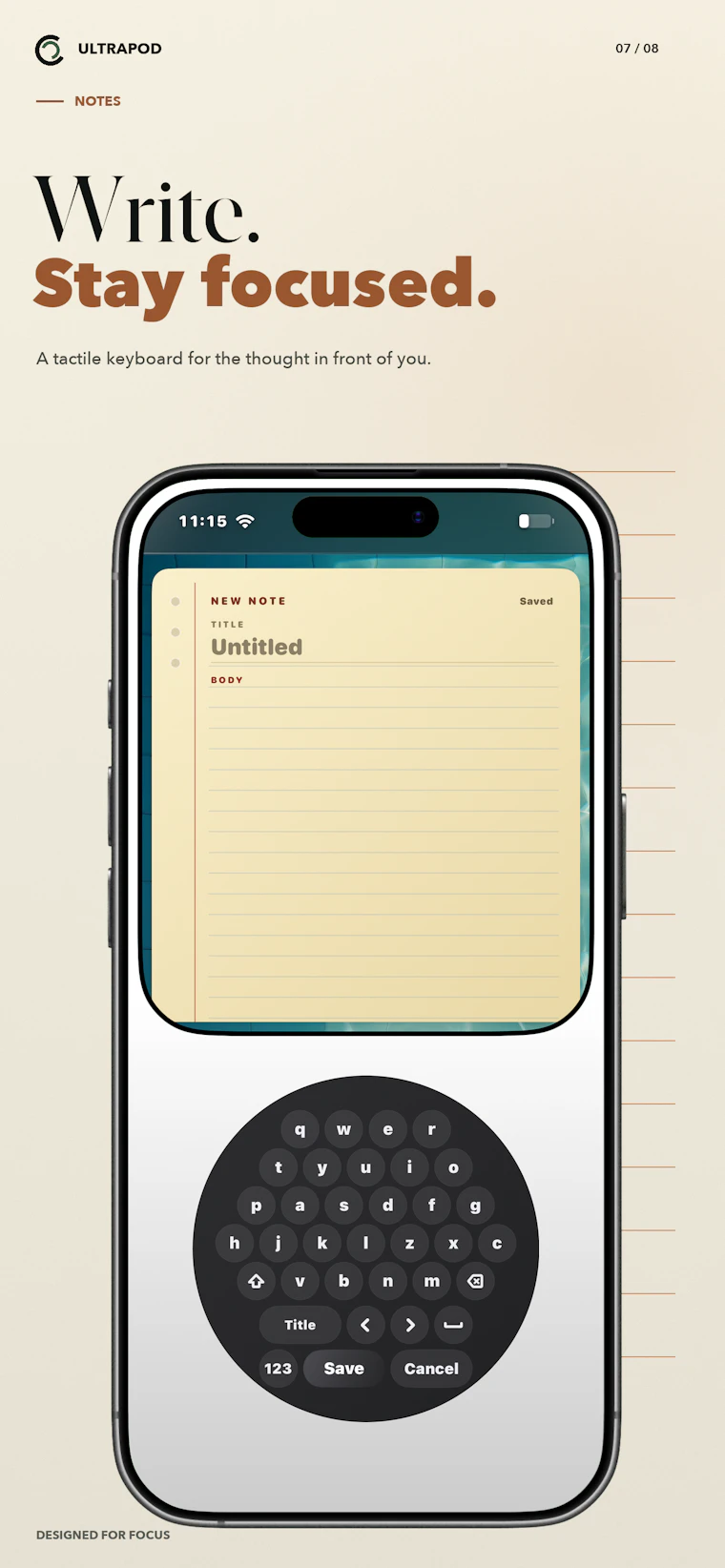UltraPod - 让旧 iPhone 化身主打音乐的极简手机 产品图片 8