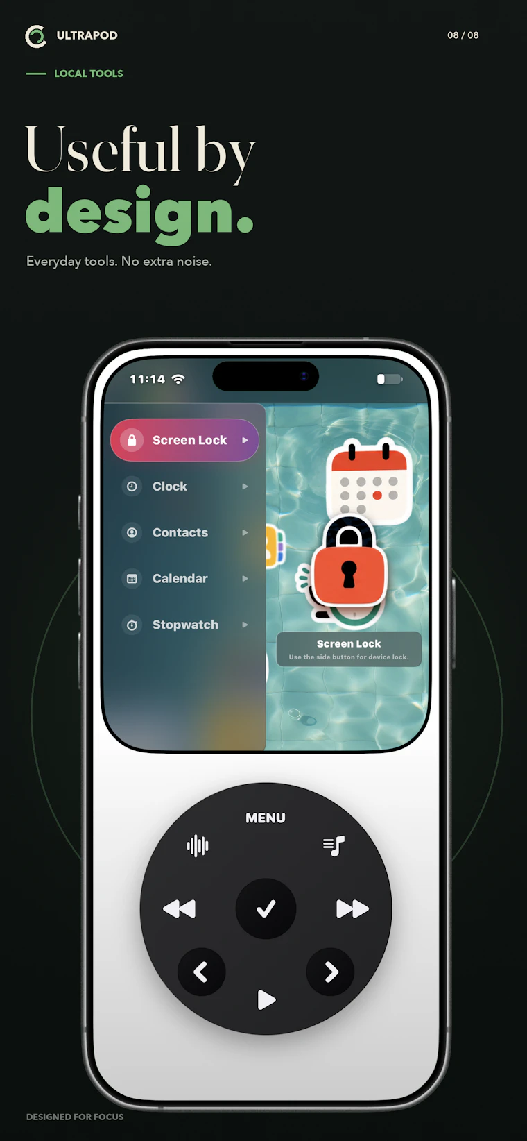 UltraPod - 让旧 iPhone 化身主打音乐的极简手机 产品图片 9
