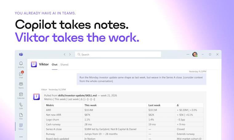 Viktor for Microsoft Teams