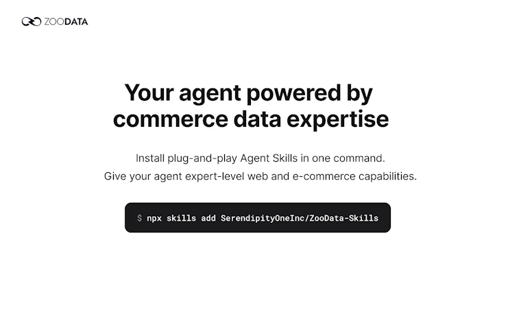 ZooData - AI 智能体的专属数据层 产品图片 4
