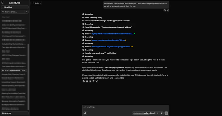 AgentOne Desktop - 告别繁琐重复工作。一款可扩展且免费的桌面端 AI 智能体。 产品图片 2