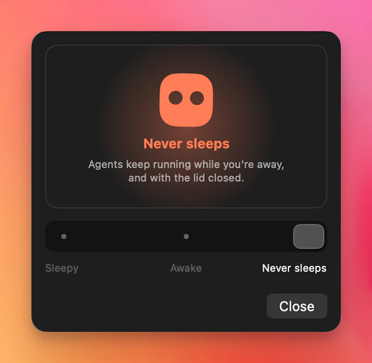 Agents Never Sleep - 合盖运行，AI代理持续在线 产品图片 2
