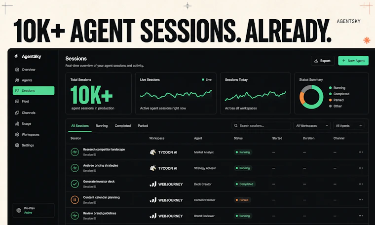 AgentSky - 兼容任意框架与大模型 —— 按需部署的云端智能体 产品图片 6